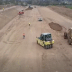 Mobilizare record pe șantierul secțiunii Cornetu-Tigveni din Autostrada Sibiu-Pitești