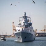 Prima navă militară nouă după 35 de ani a ajuns în România. Corveta „Contraamiral August Roman” a acostat la Constanța