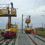 Foto! Bawi crește viteza în șantierele de electrificare de pe Coridorul Rin–Dunăre, Valu lui Traian și în Portul Constanța
